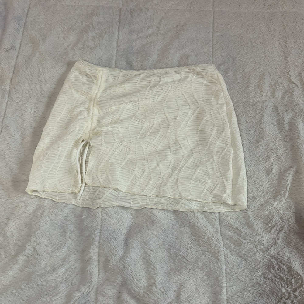 Cream Skirt Cover Up